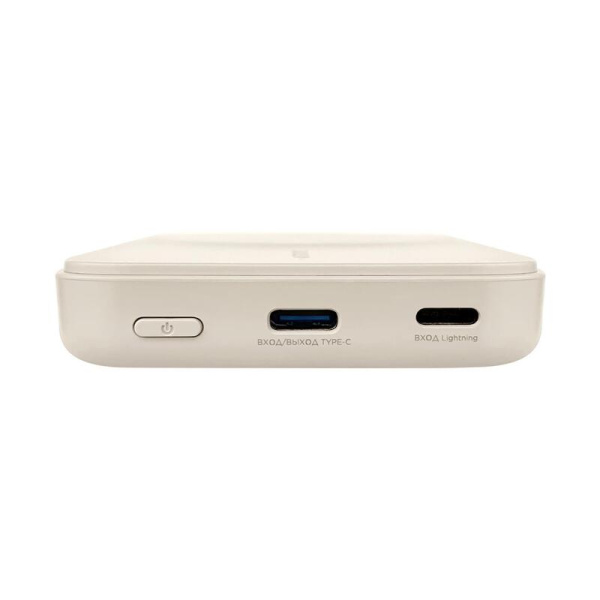 Внешний аккумулятор (power bank) Solove W12 (5000 мАч, бежевый, W12  Beige RUS)