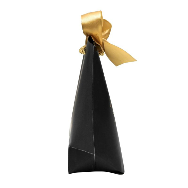 Пакет подарочный бумажный Present черный (21х17х7 см)