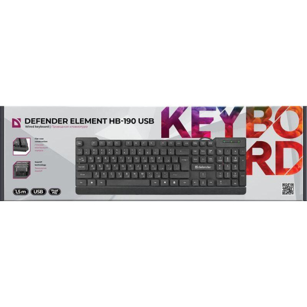 Клавиатура Defender Element HB-190 (45191)