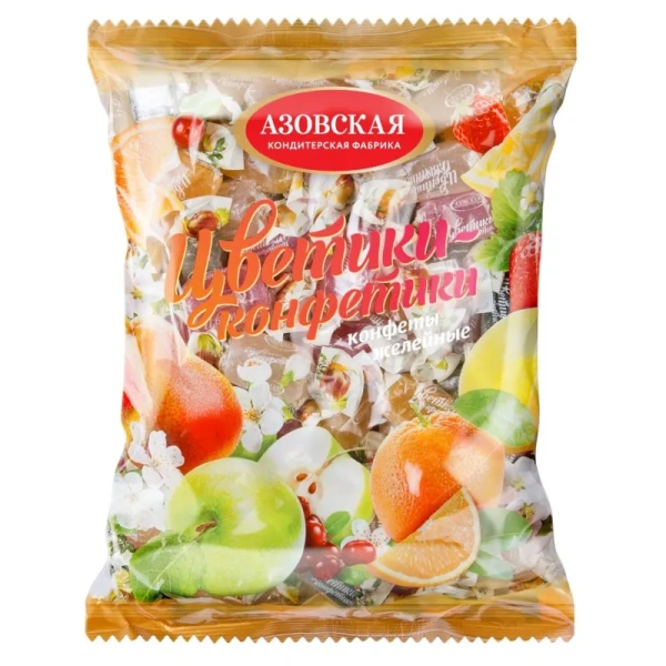 Конфеты желейные Азовская КФ Цветики-конфетики 1 кг