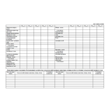 Книга похозяйственная КЖ-1809 (48 листов, скрепка, обложка офсет)