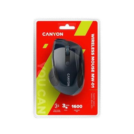 Мышь компьютерная Canyon CNS-CMSW01BL синяя