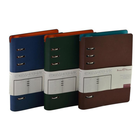 Ежедневник недатированный Bruno Visconti Firenze искусственная кожа А5- 120 листов зеленый (132x190 мм) (артикул производителя 3-511/05)