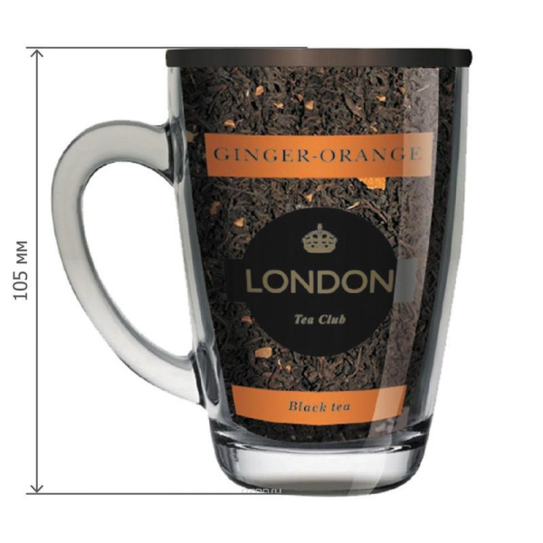 Чай подарочный London Tea Club Имбирь-апельсин листовой черный 70 г