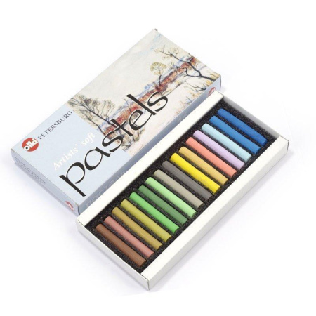 Пастель Olki Soft Весна сухая 16 цветов