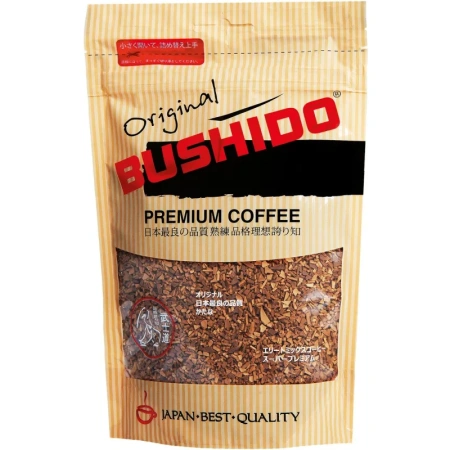Кофе растворимый сублимированный Bushido Original 75 г (пакет)