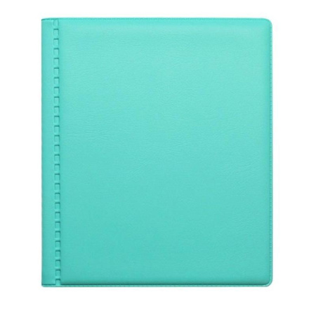 Визитница настольная Attache пластиковая на 24 визитки бирюзовая