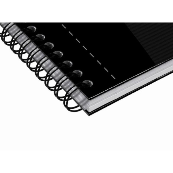 Блокнот Oxford Smart Black А5 90 листов черный в клетку на спирали (158x210 мм)