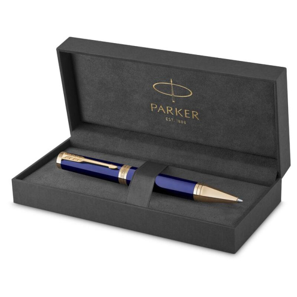 Ручка шариковая Parker Ingenuity Blue GT цвет чернил черный цвет корпуса  синий (артикул производителя 2182012)