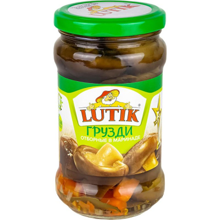 Грузди Lutik отборные в маринаде 314 мл