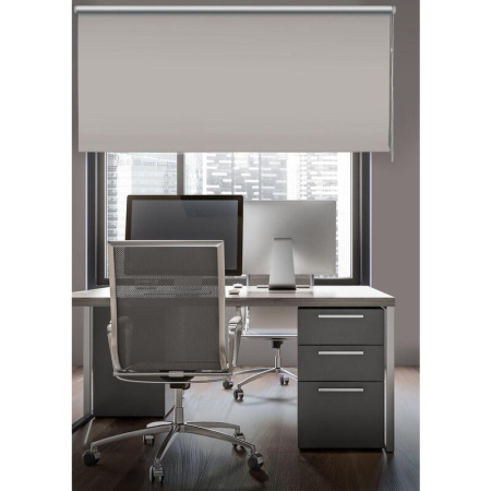 Рулонная штора Blackout полиэстер бежевая (150х170 см)