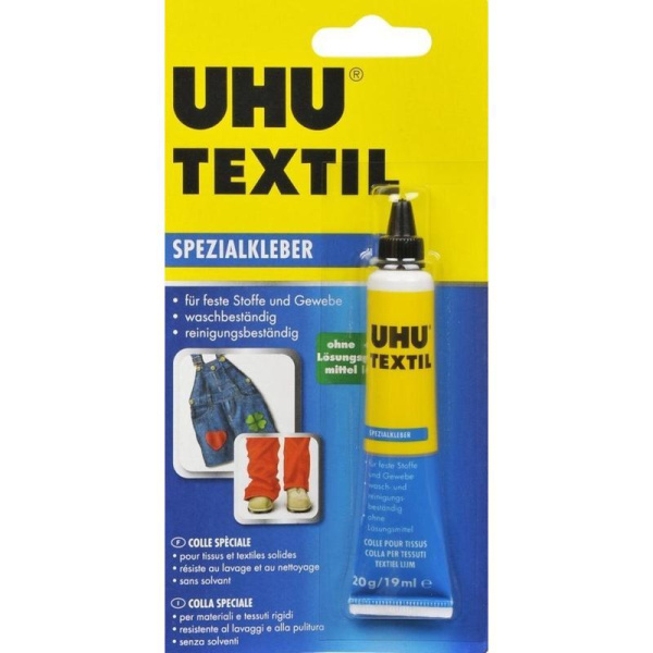 Клей для ткани и текстильных материалов UHU Textil специальный 20 г