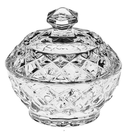 Сахарница хрустальная Diamond 9.6х9.6 см