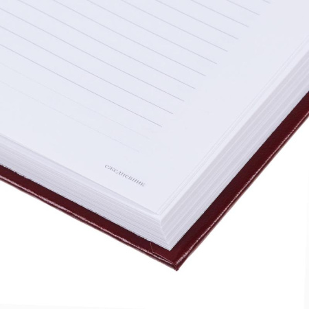 Ежедневник недатированный Attache Ideal балакрон А5 136 листов бордовый  (145x205 мм)