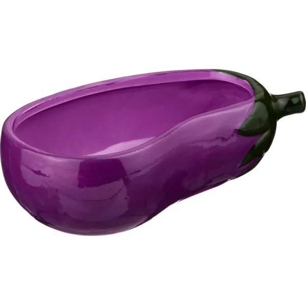 Блюдо для запекания Agness Баклажан 21.5x11.5 см керамика