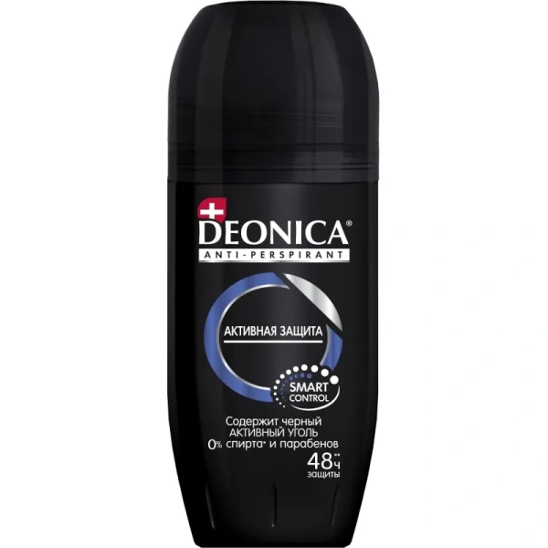 Дезодорант-антиперспирант мужской Deonica For Men Активная защита  шариковый 50 мл