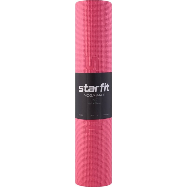 Коврик для йоги Starfit FM-101 PVC 183x61х0.6 см розовый