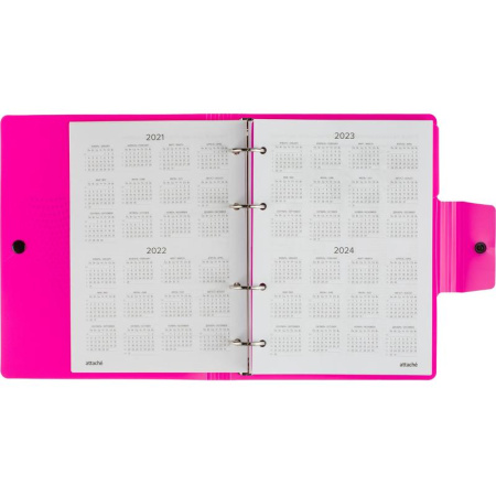 Ежедневник недатированный Attache Digital пластик A5 136 листов розовый (175x220 мм)