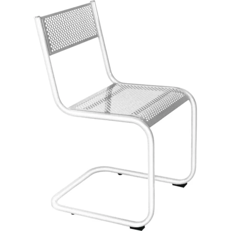 Стул медицинский М31-03 белый (перфорированная сетка)