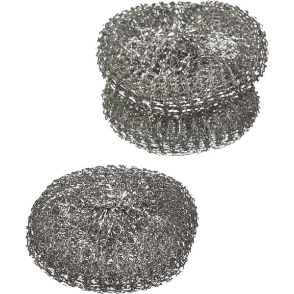 Губки металлические для мытья посуды York из нержавеющей стали (3 штуки в упаковке)