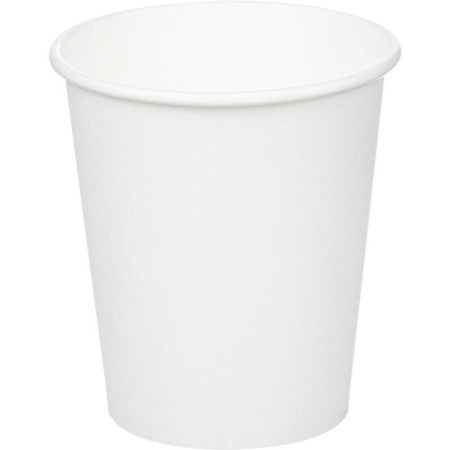 Стакан одноразовый бумажный 200 мл белый 50 штук в упаковке Huhtamaki