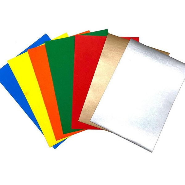 Набор картона Апплика (А4, 7 листов, 7 цветов, мелованный/немелованный)