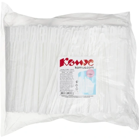 Размешиватель одноразовый Комус Стандарт белый 160 мм 1000 штук в упаковке
