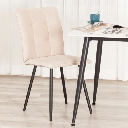 Стул обеденный Комус Мебель Flame бежевый (ткань, металл)