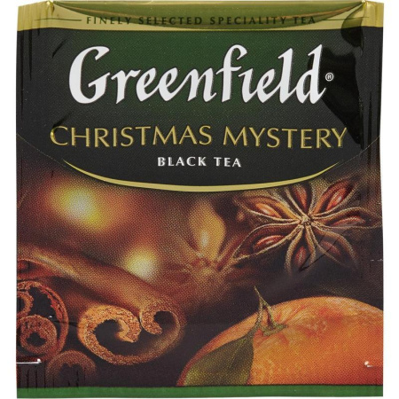 Чай Greenfield Christmas Mystery черный 25 пакетиков