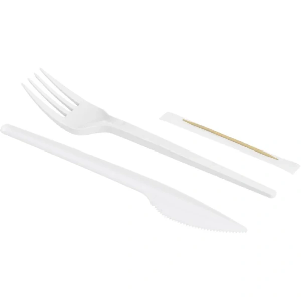 Набор столовых приборов Комус на 1 персону (4 предмета, 300 наборов в  упаковке) Набор столовых приборов Комус на 1 персону (4 предмета, 300 наборов в  упаковке)