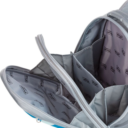 Ранец Комус Класс Light Team серый с двумя отделениями