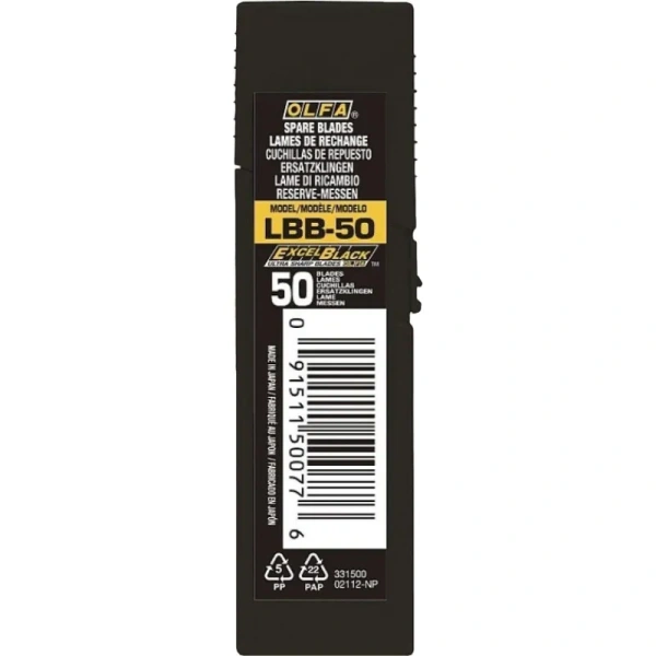 Лезвия сменные Olfa OL-LBB-50 18 мм сегментированные (50 штук в  упаковке)
