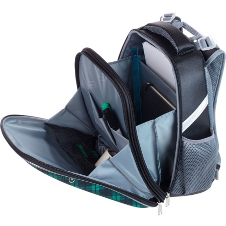 Ранец Комус Класс Basic Лисичка зеленый с двумя отделениями