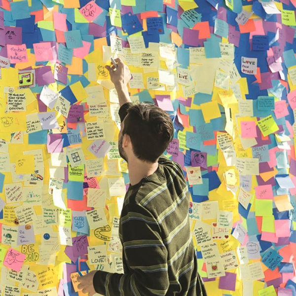 Стикеры Post-it 76x76 мм Весна 100 листов бирюзовые