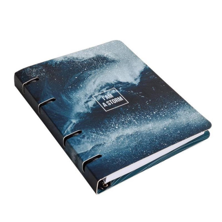 Бизнес-тетрадь Be Smart Storm брызги А5 120 листов в клетку на кольцах