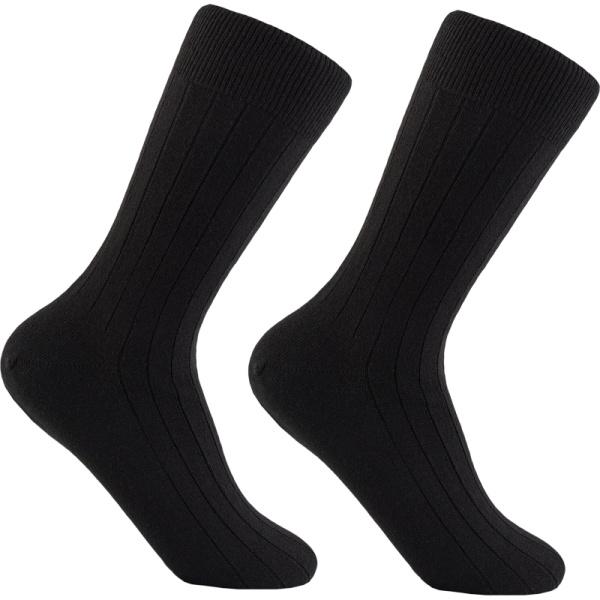 Носки мужские шерстяные черные с полосой размер 25