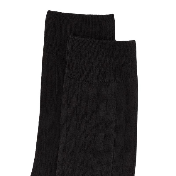 Носки мужские шерстяные черные с полосой размер 29