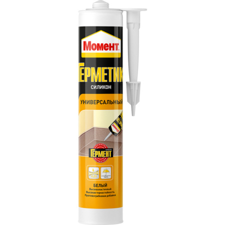 Герметик силиконовый Момент универсальный белый 280 мл