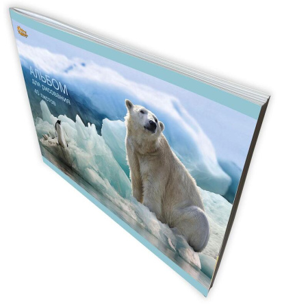 Альбом для рисования №1 School Белый медведь А4 40 листов (2 штуки в  упаковке)