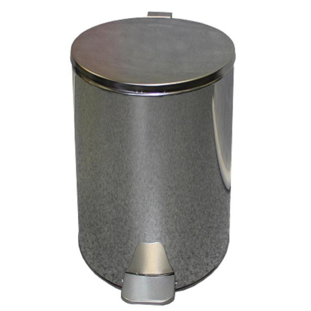 Урна с педалью стальная хром 250x400 мм 20 литров Урна с педалью стальная хром 250x400 мм 20 литров