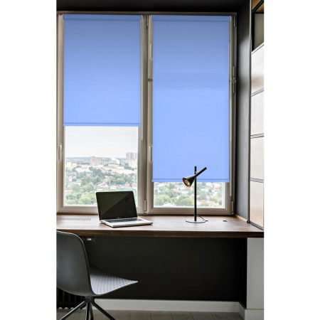 Рулонная штора Лайт полиэстер небесная (40х160 см)