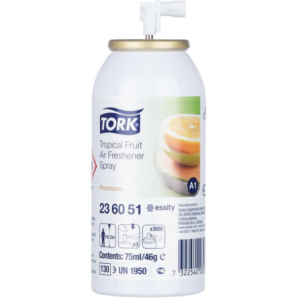 Сменный баллон для автоматического освежителя Tork Premium А1 фруктовый 75 мл (артикул производителя 236051)