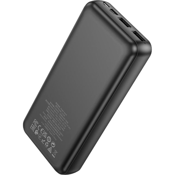 Внешний аккумулятор (power bank) Hoco J123A Element 20000 мАч черный