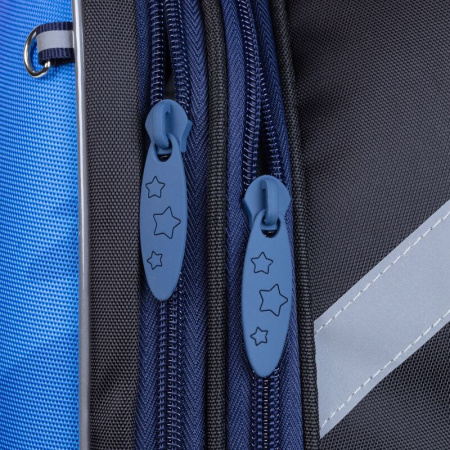 Ранец Комус Класс Basic Динозавры анатомический черный с двумя  отделениями