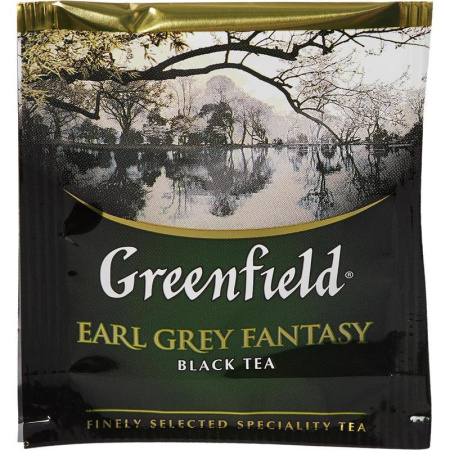 Чай Greenfield Earl Grey Fantasy черный с бергамотом 25 пакетиков