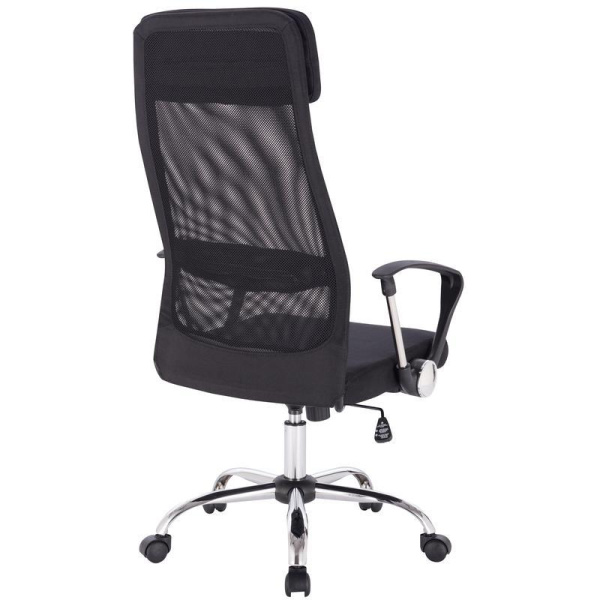 Кресло для руководителя Easy Chair 589 TC черное (сетка/ткань, металл)