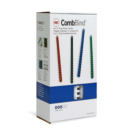 Пружины пластиковые GBC, 14мм, белые, 100 шт/уп