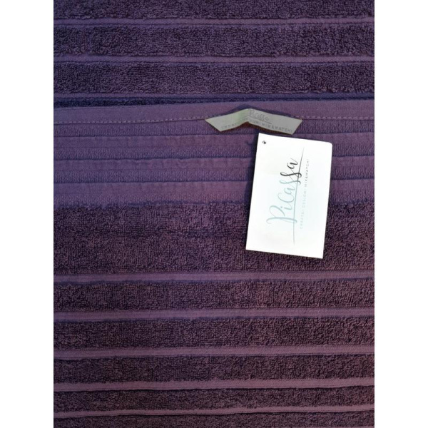 Полотенце махровое Страйп 70х130 см 500 г/кв.м темно-фиолетовое