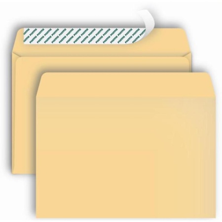 Конверт почтовый Postfix Bong C4 (229x324 мм) глянцевый крафт удаляемая лента (250 штук в упаковке)