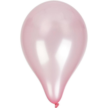 Шары надувные Металлик разноцветные 10 штук